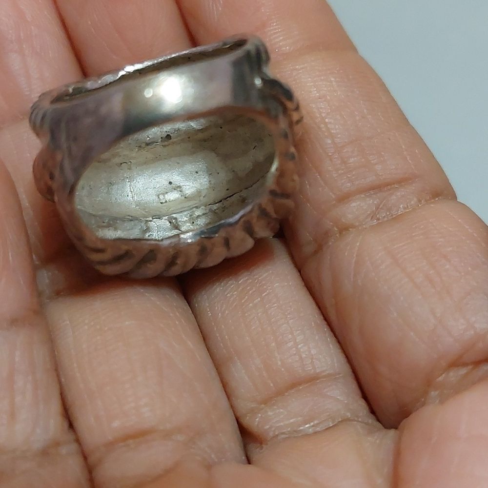 Vintage 925 Solid Sterling Silver Ring Size 6.25 … - image 5